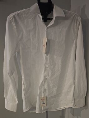 Lucky Brand Men's Stretch Slim Fit Dress Shirt Size M